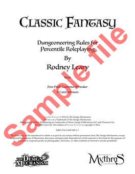 Classic Fantasy