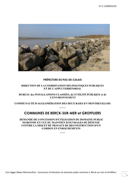 COMMUNES DE BERCK-SUR-MER Et GROFFLIERS