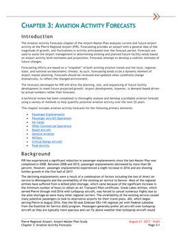 Chapter 3: Aviation Activity Forecasts