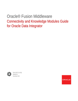 Connectivity and Knowledge Modules Guide for Oracle Data Integrator