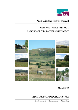 West Wiltshire Landscape Character Assessment