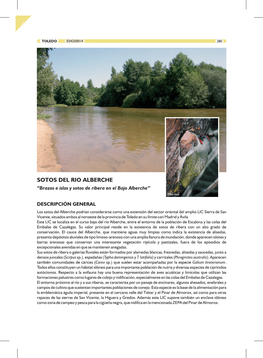 Ficha Descriptiva De Los Sotos Del Río Alberche