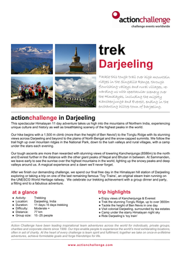 Trek Darjeeling Brochure