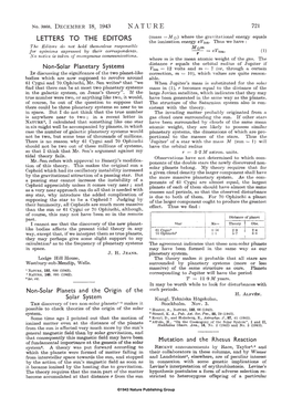 Non-Solar Planetary Systems