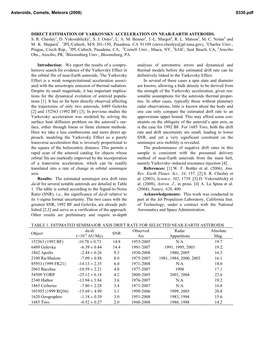 Direct Estimation of Yarkovsky Accelerations on Near-Earth Asteroids