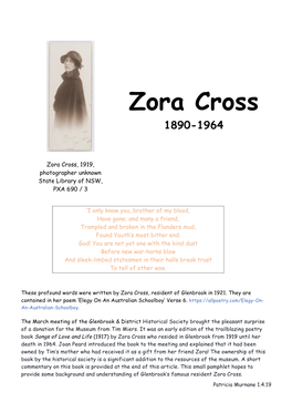 Zora Cross 1890-1964