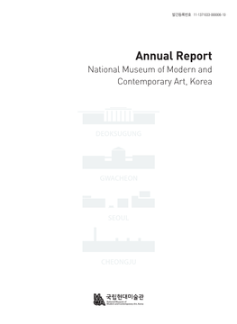 Annual Report National Museum of Modern and Contemporary Art, Korea