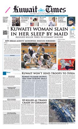 Kuwaiti Woman Slain in Her Sleep by Maid