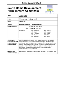 (Public Pack)Agenda Document For