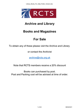 Archive and Library Books and Magazines for Sale