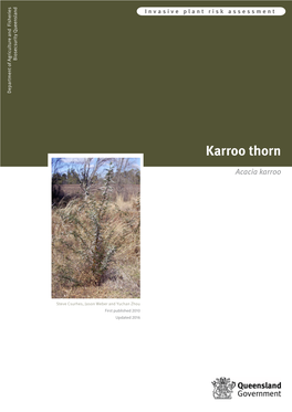 Karroo Thorn Risk Assessment