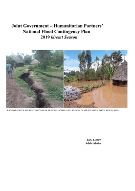 Humanitarian Partners' National Flood Contingency Plan