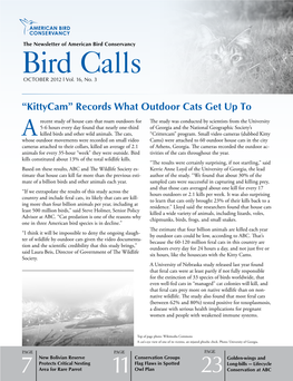 Bird Calls OCTOBER 2012 L Vol