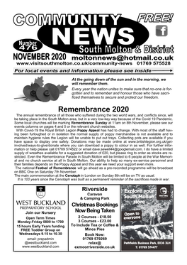 Remembrance 2020