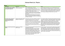 Outreach-Book-List-Physics.Pdf