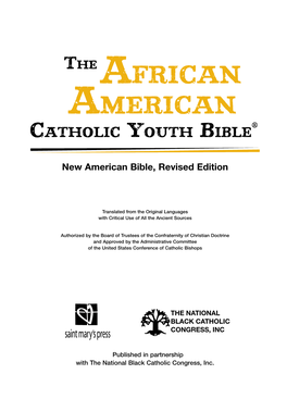 African American ® Catholic Youth Bible