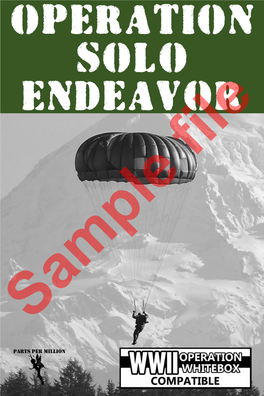 Operation Solo Endeavor ©2020 Parts Per Million Limited