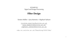 Filter Design