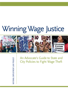 An Advocate's Guide to State and City Policies to Fight Wage Theft