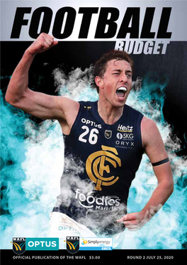 Round 2 July 25, 2020 Official Publication of the Wafl $3.00