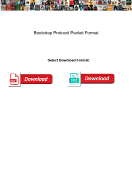 Bootstrap Protocol Packet Format