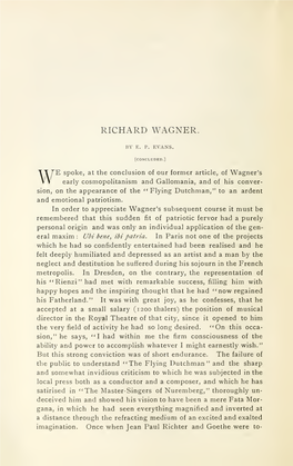 Richard Wagner. a Biographical Sketch with Illustrations