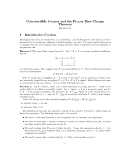 Constructible Sheaves and the Proper Base Change Theorem 1