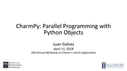 Charmpy: Parallel Programming with Python Objects