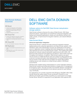 Dell Emc Data Domain Software