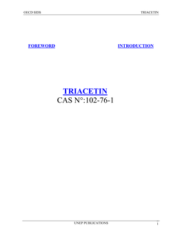 Triacetin Cas N°:102-76-1