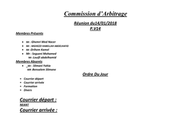 Commission D'arbitrage