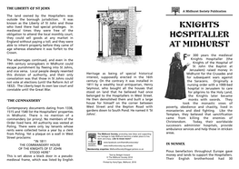 Knights Leaflet