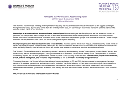 Accelerating Impact DRAFT As of 18 November 2019 #Women4inclusion