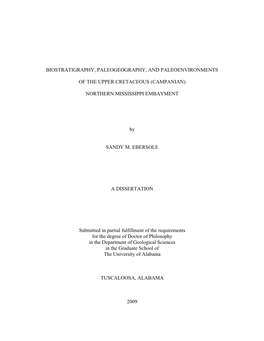 Biostratigraphy, Paleogeography, and Paleoenvironments