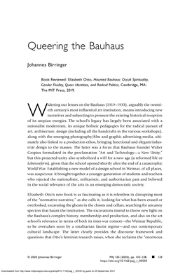 Queering the Bauhaus