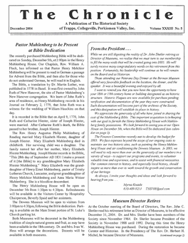 DECEMBER 2004 NEWSLETIER