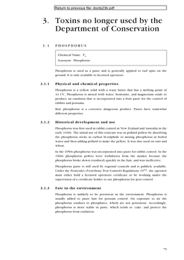 Vertebrate Pesticide Toxicology Manual (Poisons)