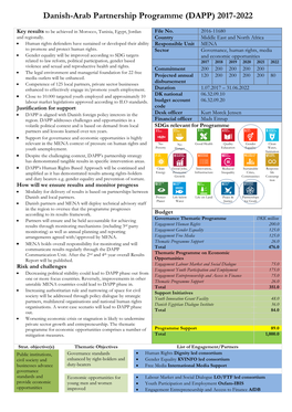 Danish-Arab Partnership Programme (DAPP) 2017-2022