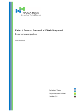 Ember.Js Front-End Framework – SEO Challenges and Frameworks Comparison