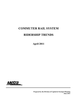 Commuter Rail System Ridership Trends