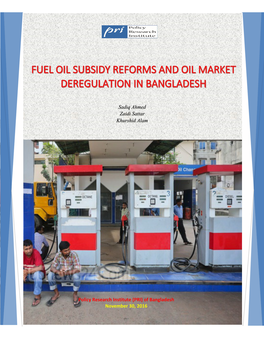 Download REPORT: Fuel Oil Subsidy Reforms and Oil Market Deregulation