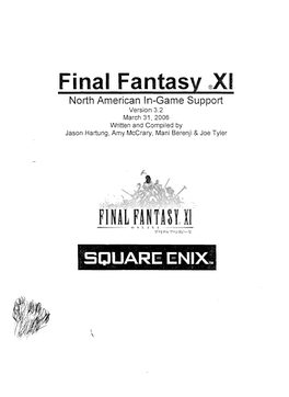 4.0 Final Fantasy® XI