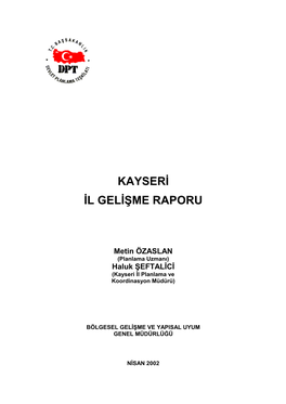 Kayseri Il Gelişme Raporu