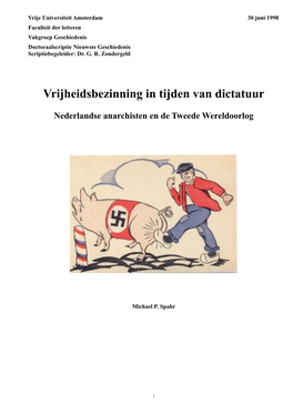 Vrijheidsbezinning in Tijden Van Dictatuur