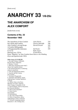 The Anarchism of Alex Comfort