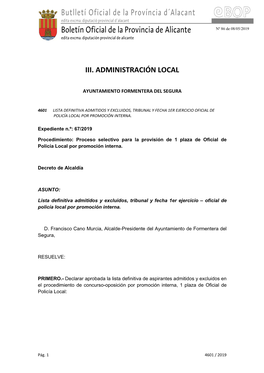 Lista Definitiva Admitidos-Excluidos Oficial Policía Local