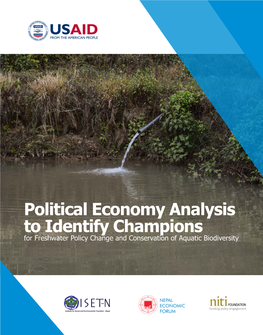 Political Economy Analysis to Identify Champions for Freshwater Policy Change and Conservation of Aquatic Biodiversity