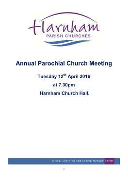 Annual Parochial Church Meeting