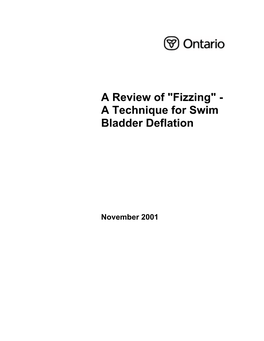 A Technique for Swim Bladder Deflation