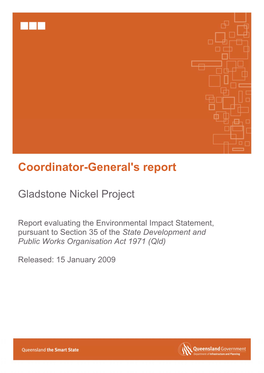 Gladstone Pacific Nickel Refinery – Summary Project Description Appendix B